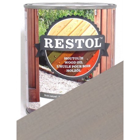 Huile de protection du bois Restol Gris clair