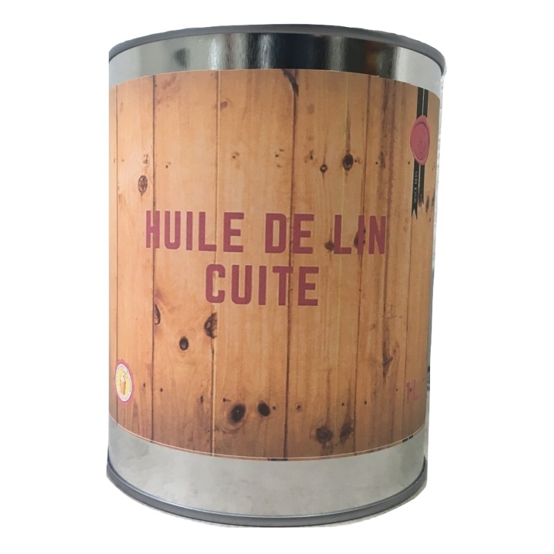 Huile de lin doublement bouillie - 5 l de vernis protecteur pour